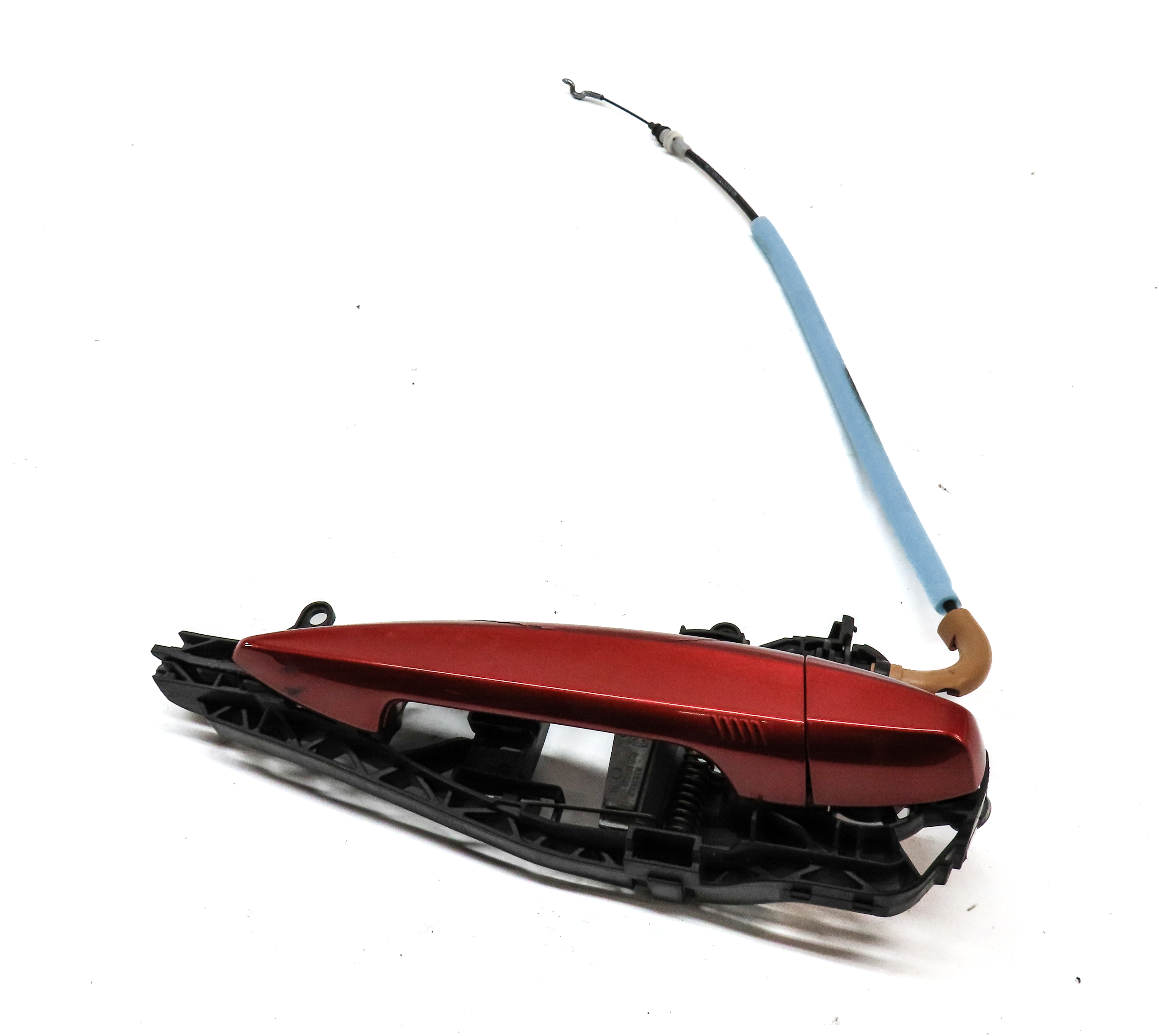 2016-2021 BMW X1 X2 (F39 F48) FRONT RIGHT EXTERIOR DOOR HANDLE w/ LIGHT (ORANGE) — exact item pictured